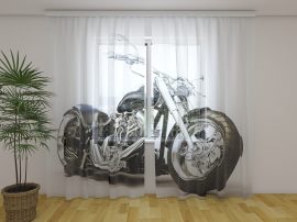 Fekete motorbicikli
