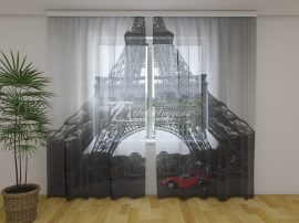 Retró autó és az Eiffel-torony