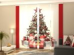Karácsonyfa piros stílusban-lapfüggöny 